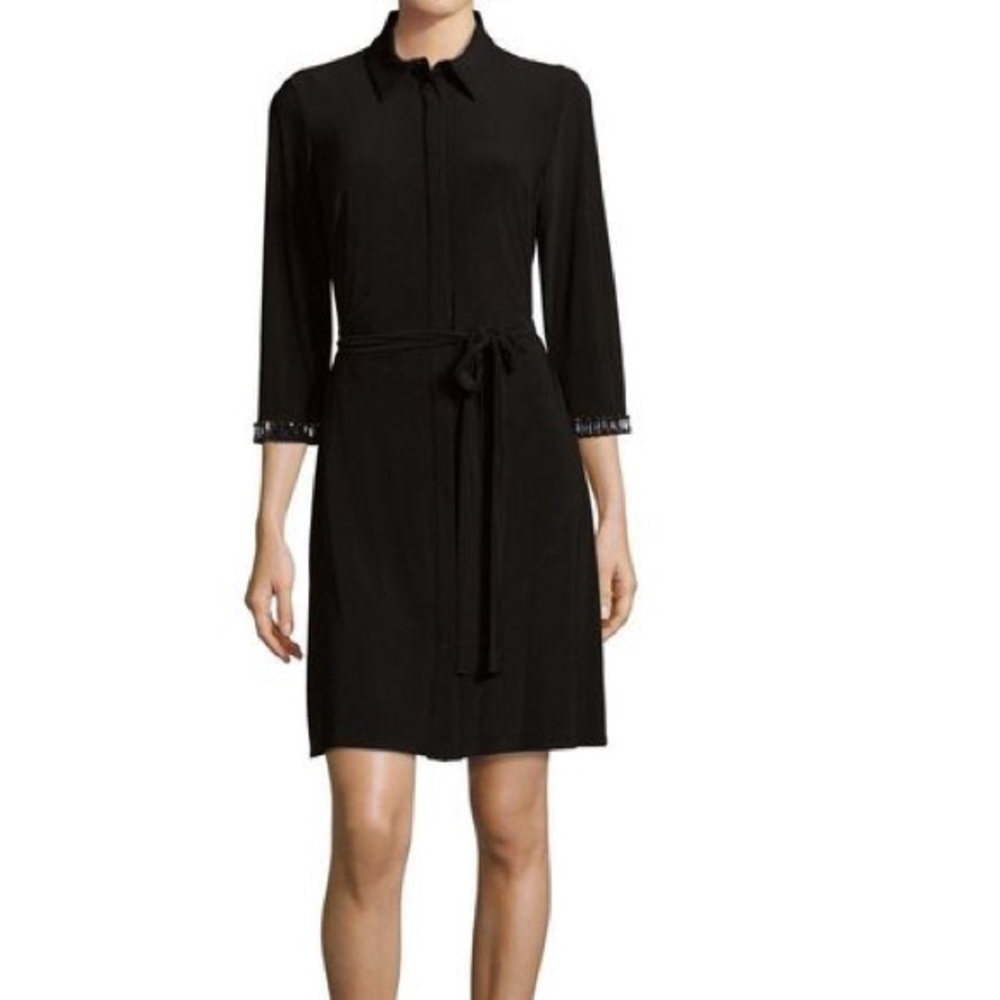 Laundry by Shelli Segal Embellished Cuff Dress